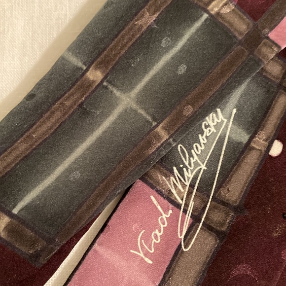 Robert Daskal hand painted silk tie signed cross stars - Picture 2 of 16